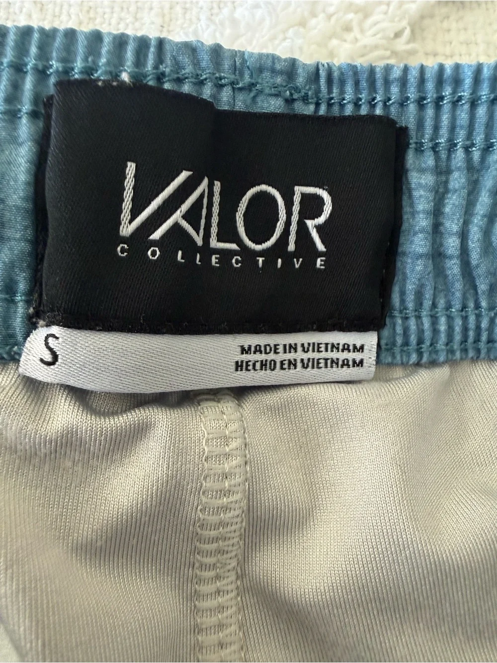 Men's Blue Drawstring Swim Shorts